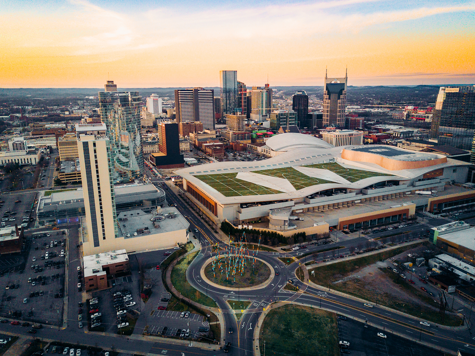 Nashville Skyline of Music City Center